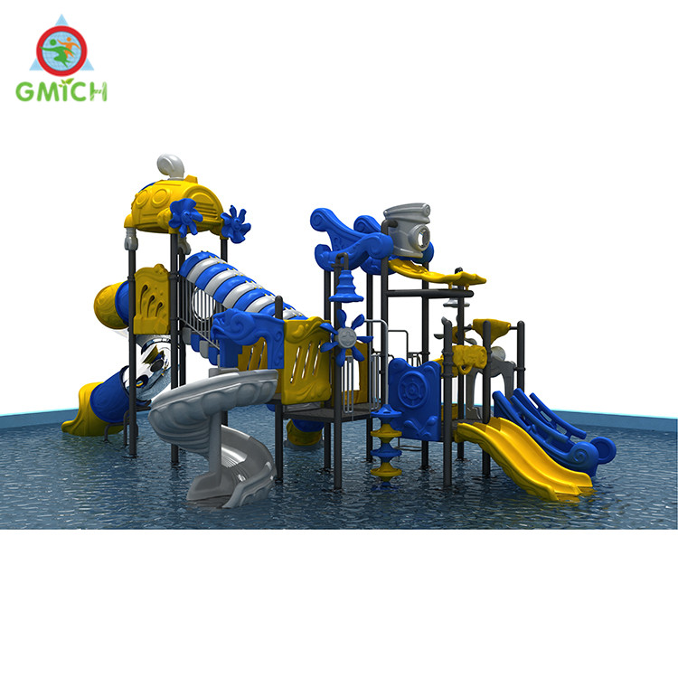 Aqua park for kids fun equipment plastic water slide