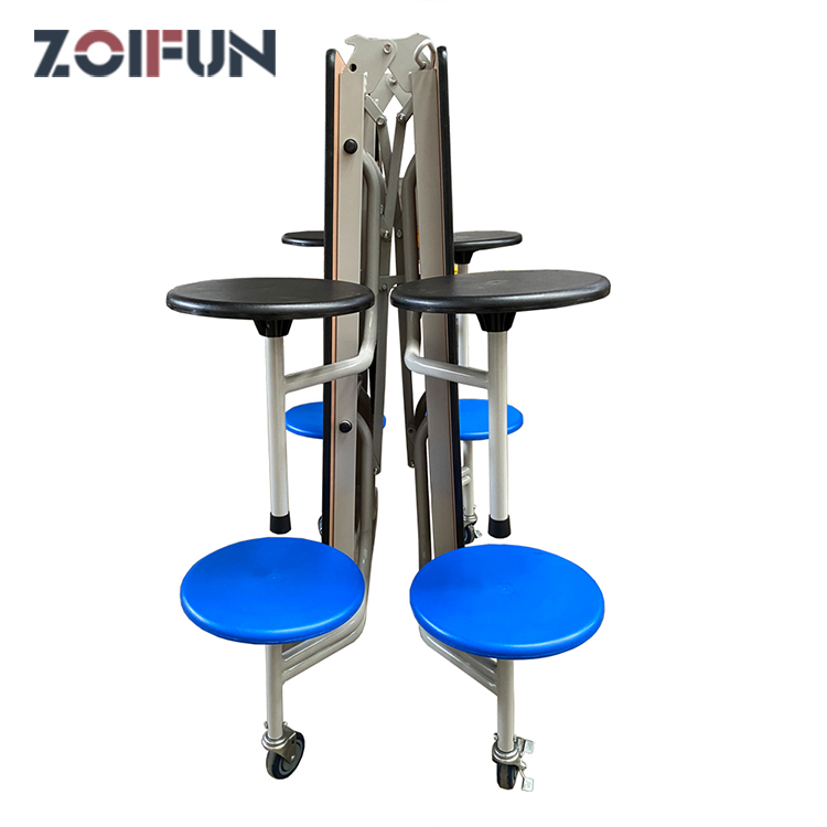 Manufacturers  30 Year Warranty 8 Seat Set Modern Folding Dining Table school cafeteria furniture