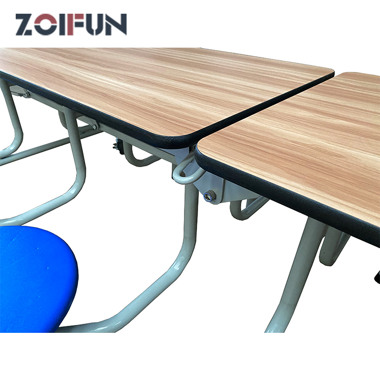 Manufacturers  30 Year Warranty 8 Seat Set Modern Folding Dining Table school cafeteria furniture