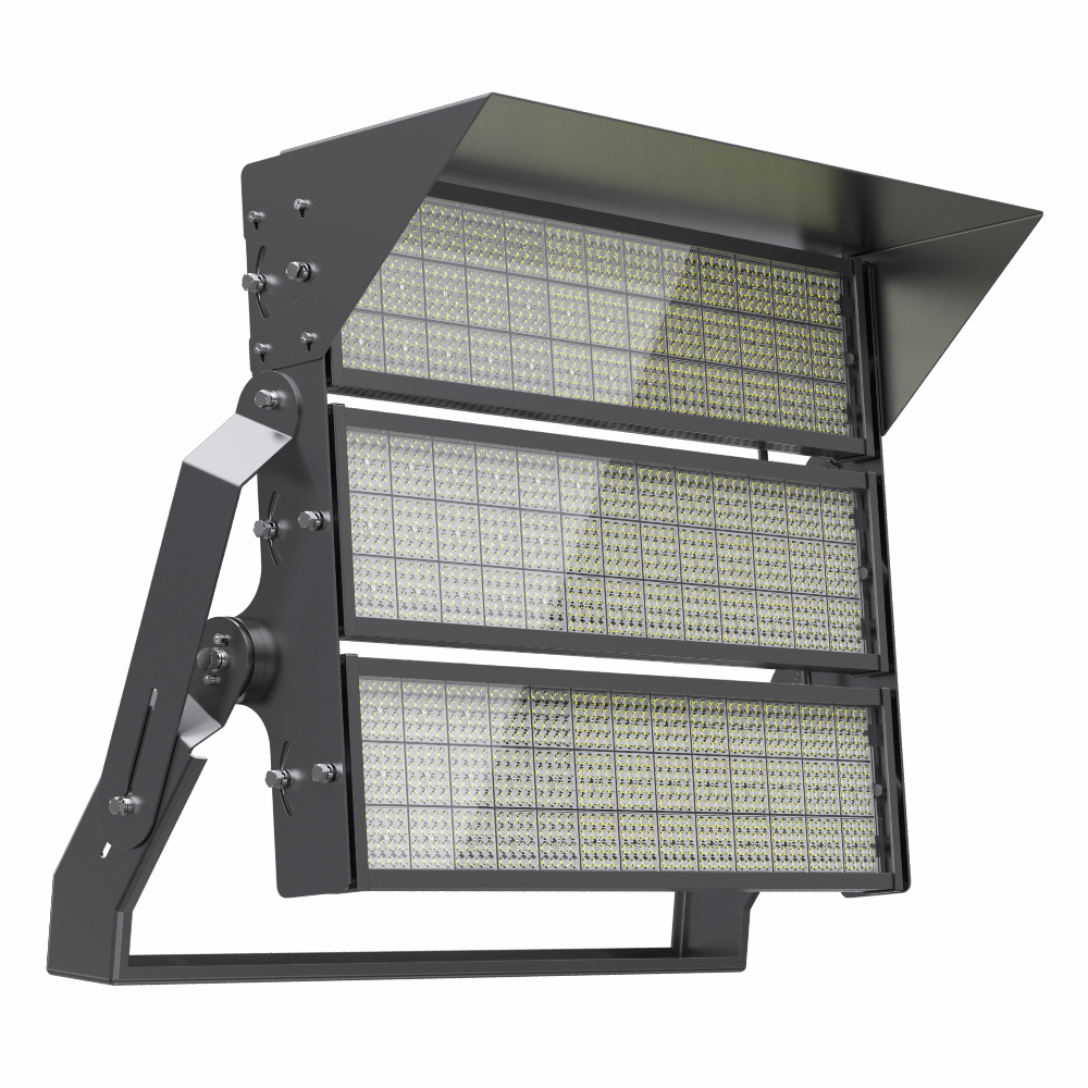 1500W LED Stadium Lights With  PMMA lens and Tempered glass For Sport Court Lighting