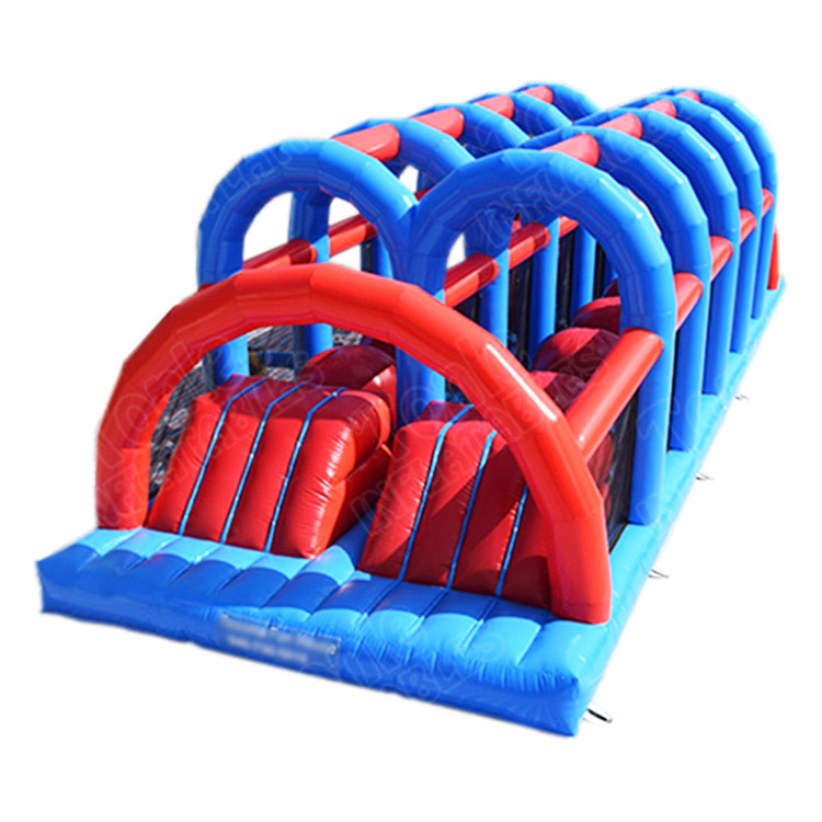 dual big baller inflatable wipeout sport game Inflatable wipeout obstacle courses Wipedout Challenge
