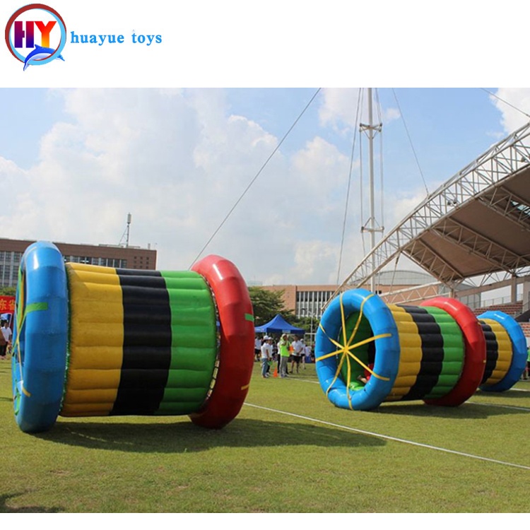 Outdoor group games inflatable walking roller big circle team building games