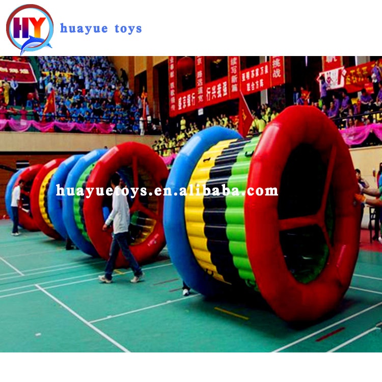 Outdoor group games inflatable walking roller big circle team building games