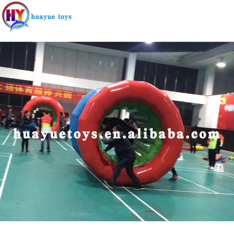 Outdoor group games inflatable walking roller big circle team building games