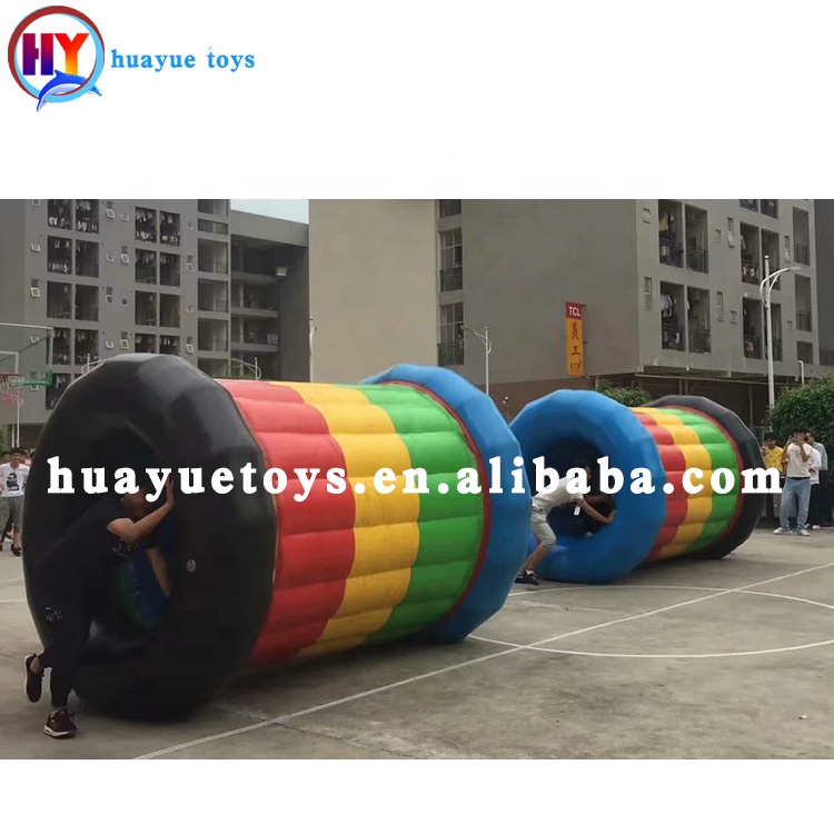 Outdoor group games inflatable walking roller big circle team building games