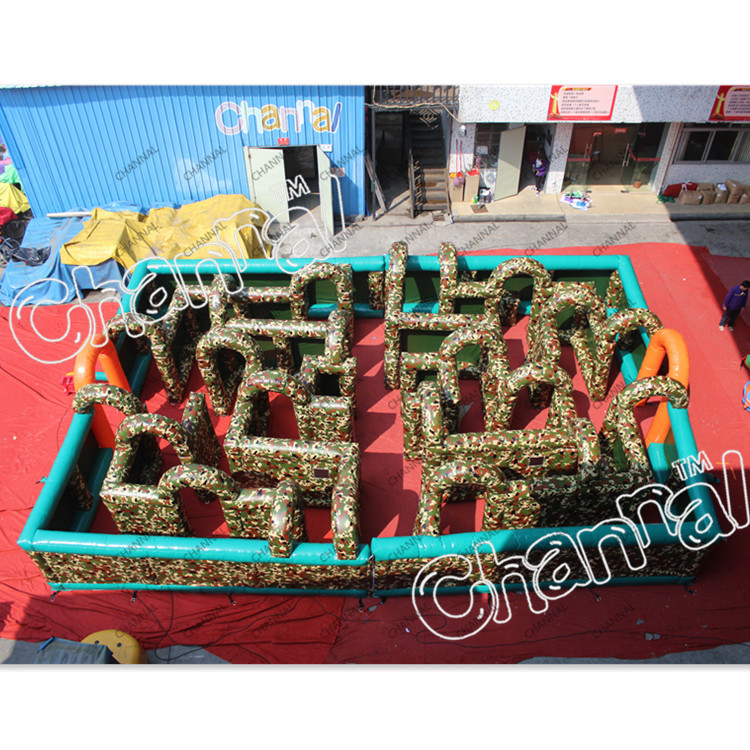 Commercial inflatable field games sport Inflatable Maze obstacle course War Inflatable Maze