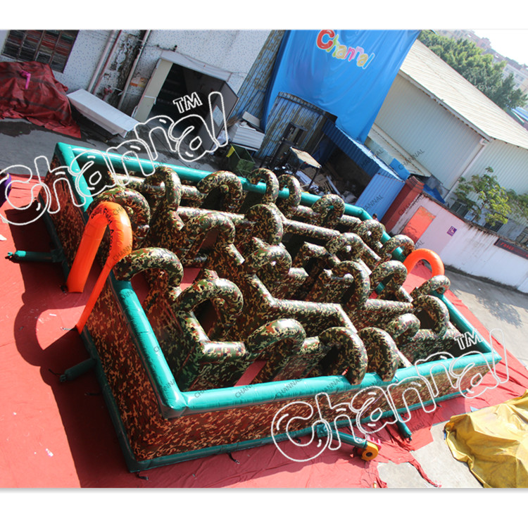Commercial inflatable field games sport Inflatable Maze obstacle course War Inflatable Maze