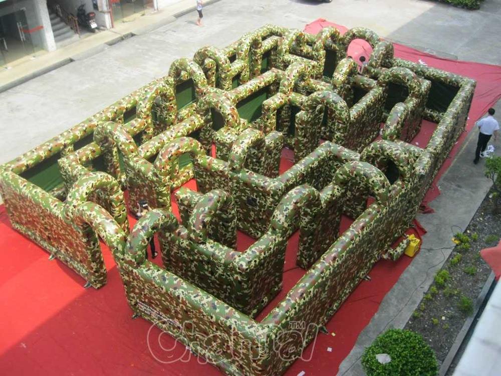 Commercial inflatable field games sport Inflatable Maze obstacle course War Inflatable Maze