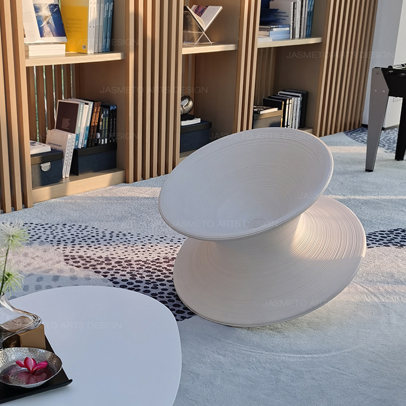 Fiberglass gyro chair funny lazy spun gyro lounge rocking chair outdoor rotating gyro lounge chair