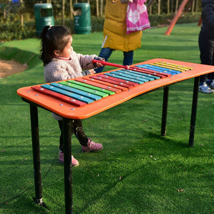Metal fun street music glockenspiel /outdoor play equipment for public park entertainment unit