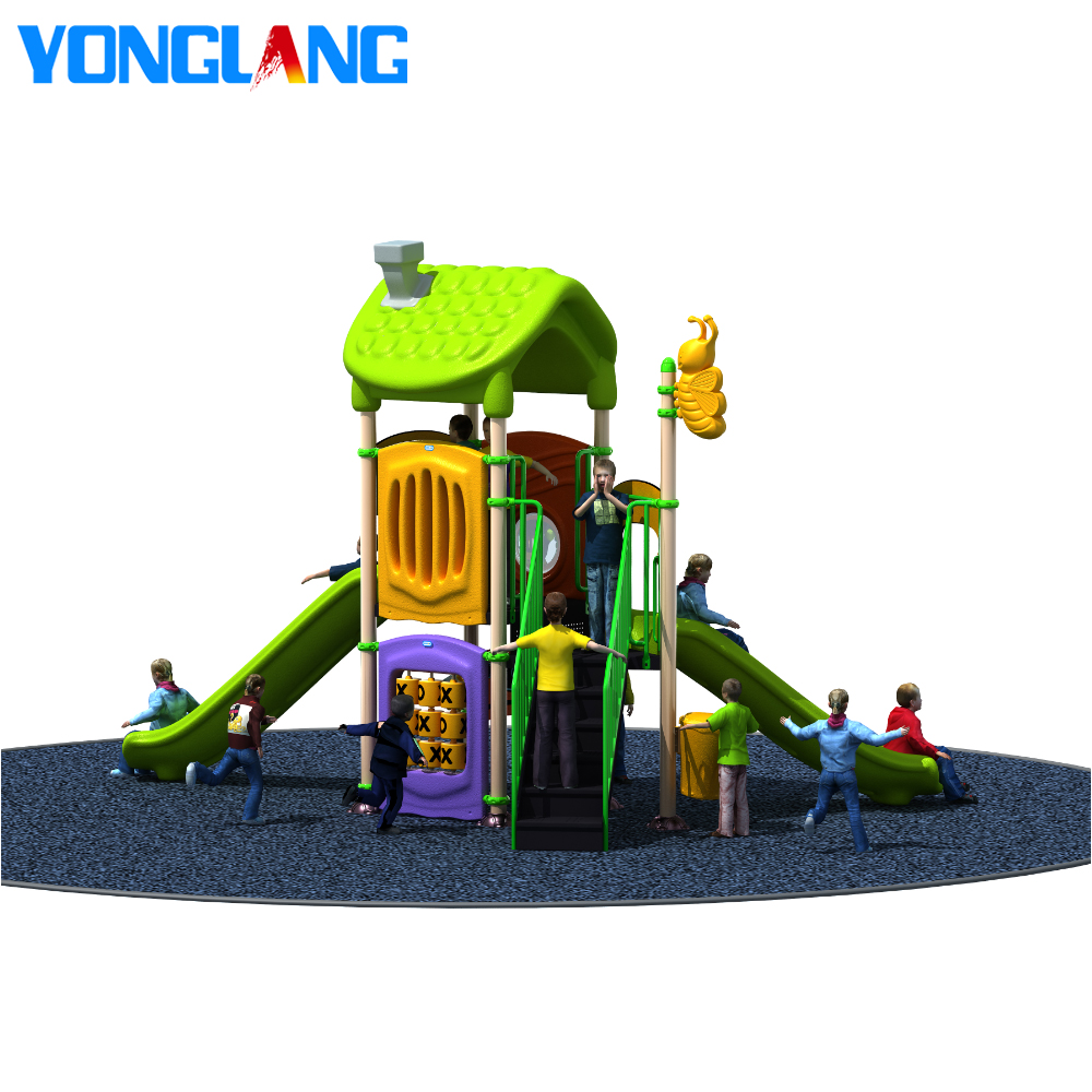 YL-E006 Mini Kindergarten Series Big Plastic Playground Slide , Commercial Outdoor Playground Amusem