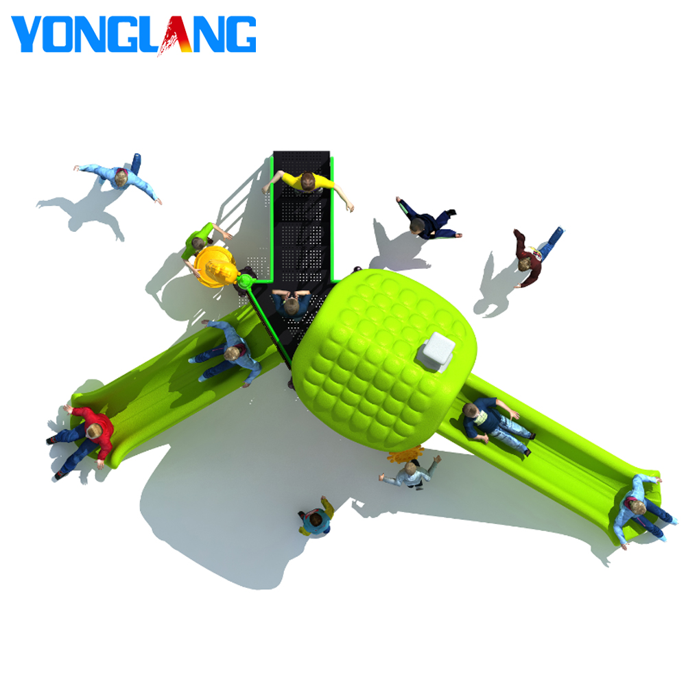 YL-E006 Mini Kindergarten Series Big Plastic Playground Slide , Commercial Outdoor Playground Amusem