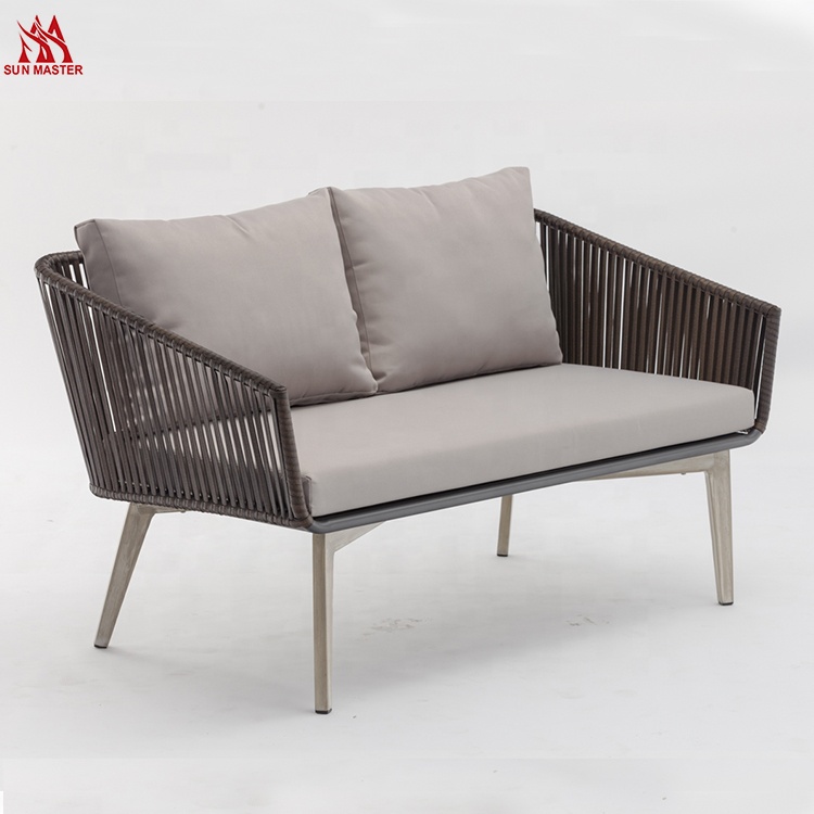 muebles de jardin 4-Piece Outdoor Furniture Rattan Wicker Garden Sofa Set Courtyard Combination High