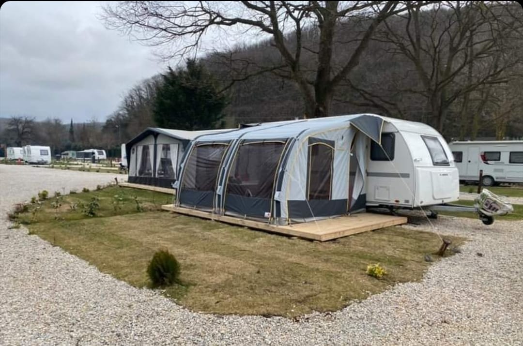 Prokamp Caravan Awning Inflatable Caravan tent Medium RV Outdoor Tent Grey