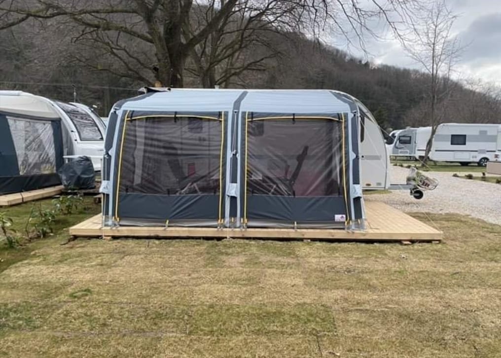 Prokamp Caravan Awning Inflatable Caravan tent Medium RV Outdoor Tent Grey
