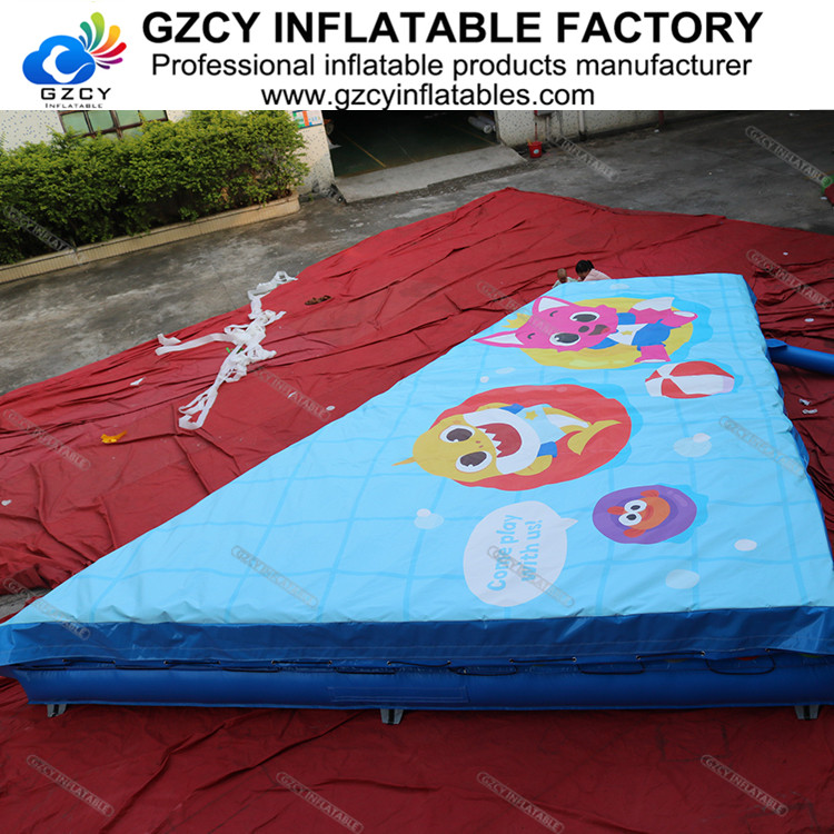 Factory price bike stunt airbag for sport/ inflatable stunt crash air bag/ inflatable landing pad