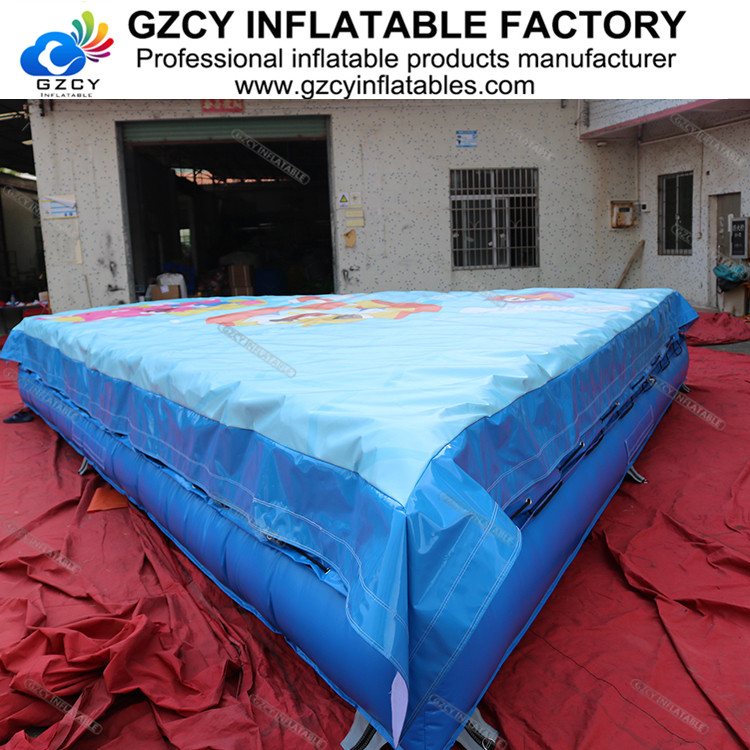 Factory price bike stunt airbag for sport/ inflatable stunt crash air bag/ inflatable landing pad