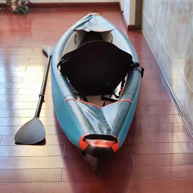 Factory High Quality Logo Custom Drop Stitch Pedal Rowing Boats Inflatable Kayak For Fishing