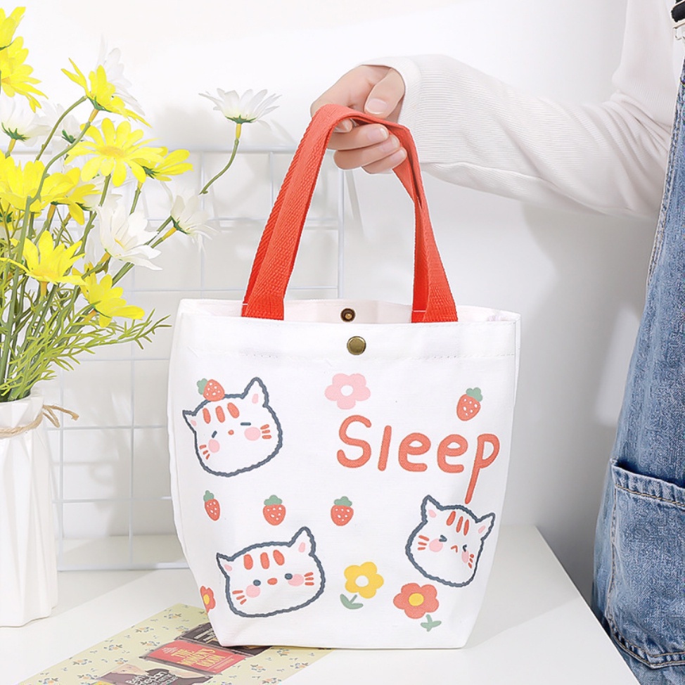 B129 Korea Canvas Tote Bag Tangan Handbag Perempuan Handbag Wanita Handbag Murah Tote Beg Handbeg Pe