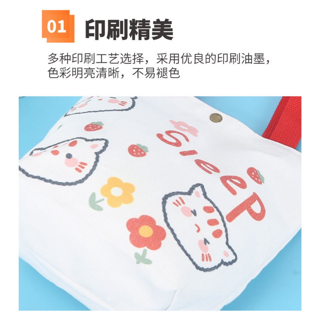 B129 Korea Canvas Tote Bag Tangan Handbag Perempuan Handbag Wanita Handbag Murah Tote Beg Handbeg Pe