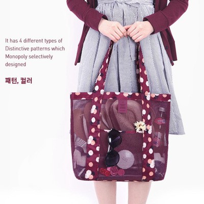 Oxford Sand Mesh Bag Picnic Fashion Storage Bags Cosmetics Economic Travel Bag Summer Large Capacity