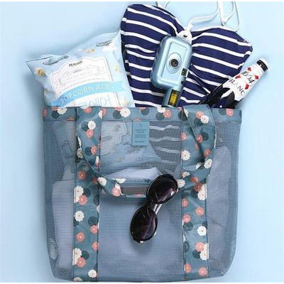Oxford Sand Mesh Bag Picnic Fashion Storage Bags Cosmetics Economic Travel Bag Summer Large Capacity