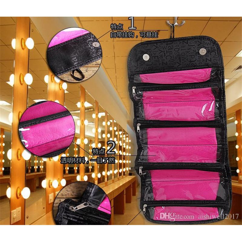 Beauty hanging Toiletry Travel kit Makeup Suitcase Make Up Organizer Box