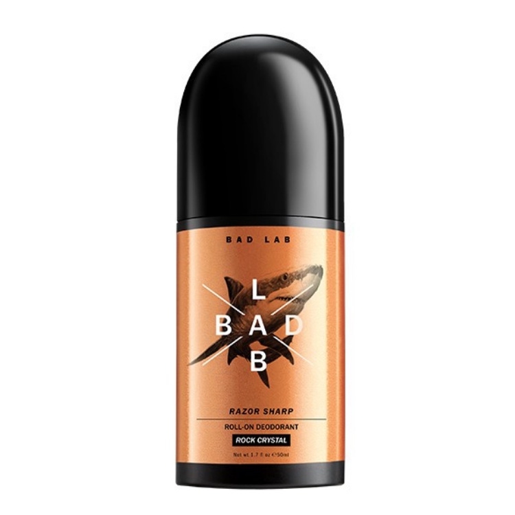 Bad Lab Razor Sharp Roll-On Deodorant Sensitive Skin 50ml Halal Prevent Odour Armpit Sweat Smell Ant