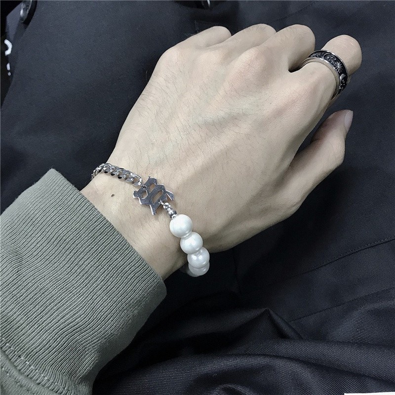 Fashion Pearl Chain Stitching Necklace&Bracelet Set for Women Jewelry Fashion Accessories