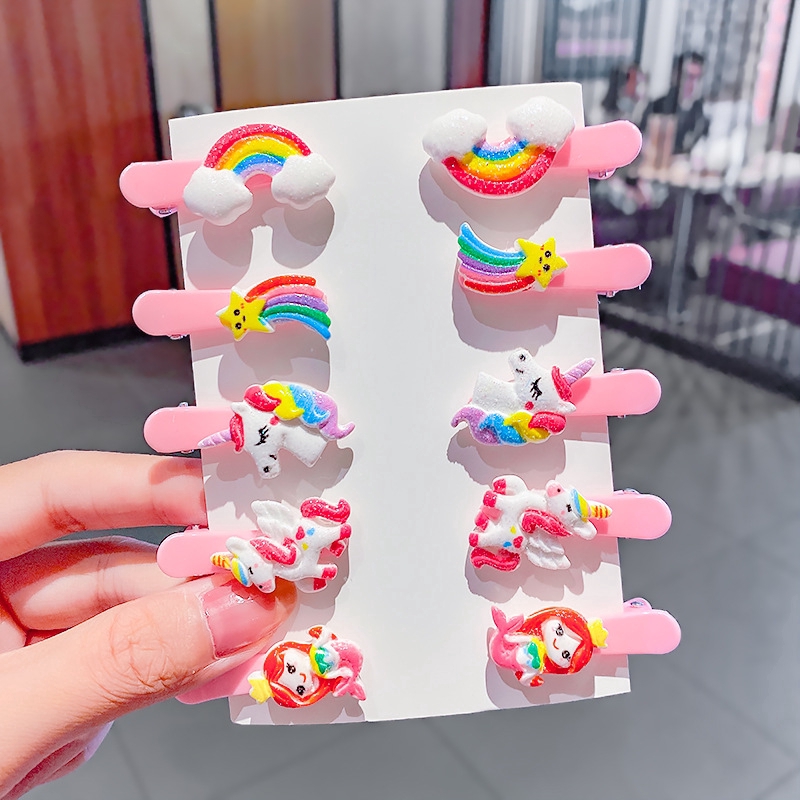 Fashion Flower Fruit Hair Clip Set Korean Cartoon Baby Kids Hairpin Set Girls Headdress Hair Accesso