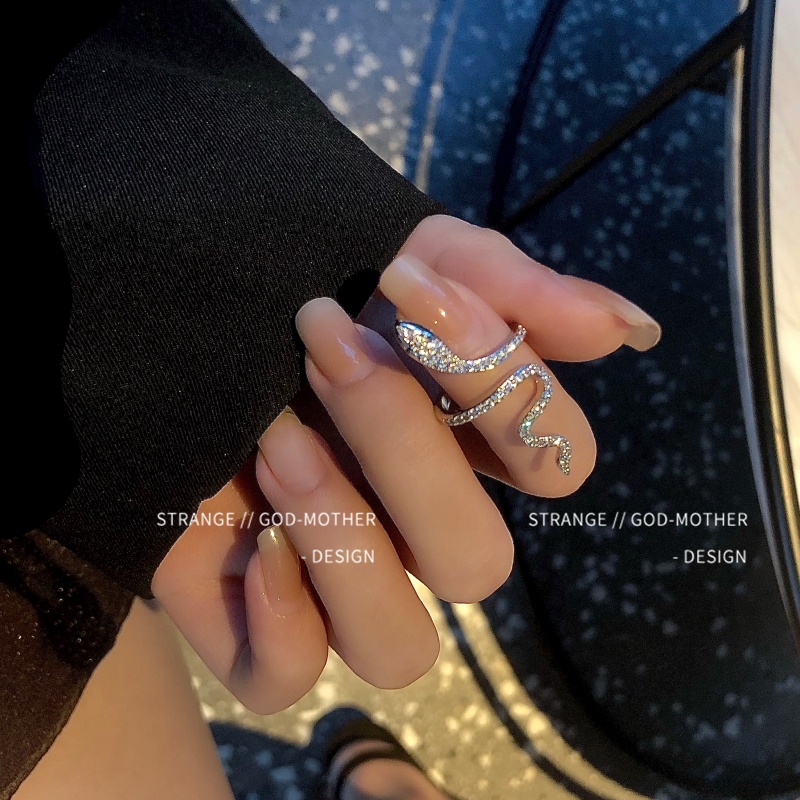 Diamond Snake Ring for Women Personalized Silver Ring Accessories Jewelry