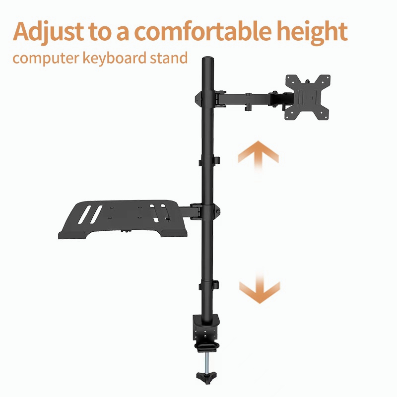 Monitor Stand Arm Laptop Stand Adjustable Dual Desktop Monitor and Laptop Stand up to 32