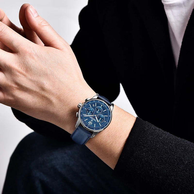 PAGANI DESIGN 2022 Mens Watches Luxury Sport Quartz VK63 Chronograph 10Bar Waterproof Stainless Stee