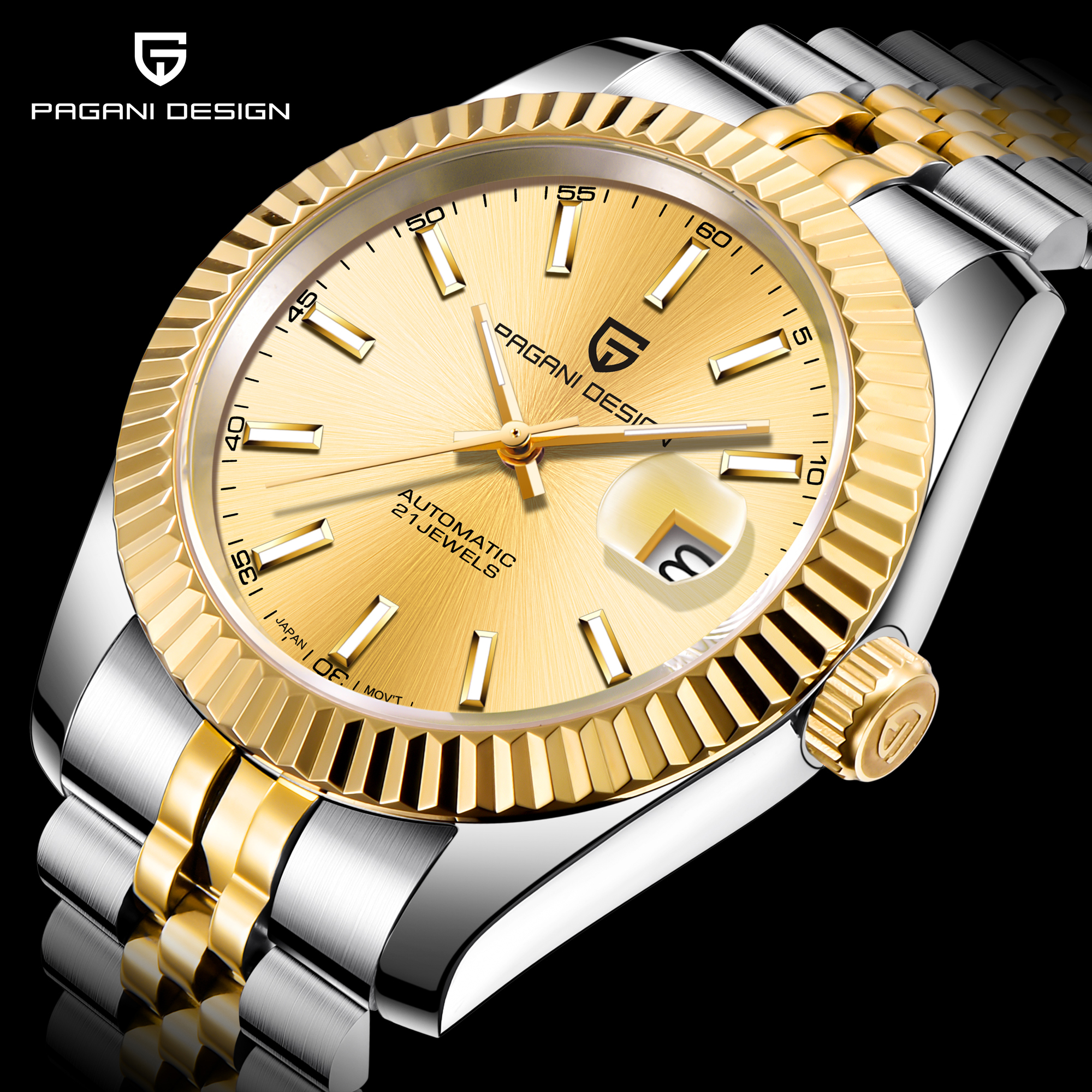 Pagani design 1645 new design personalized male timepiece best Stainless steel band water resistant 