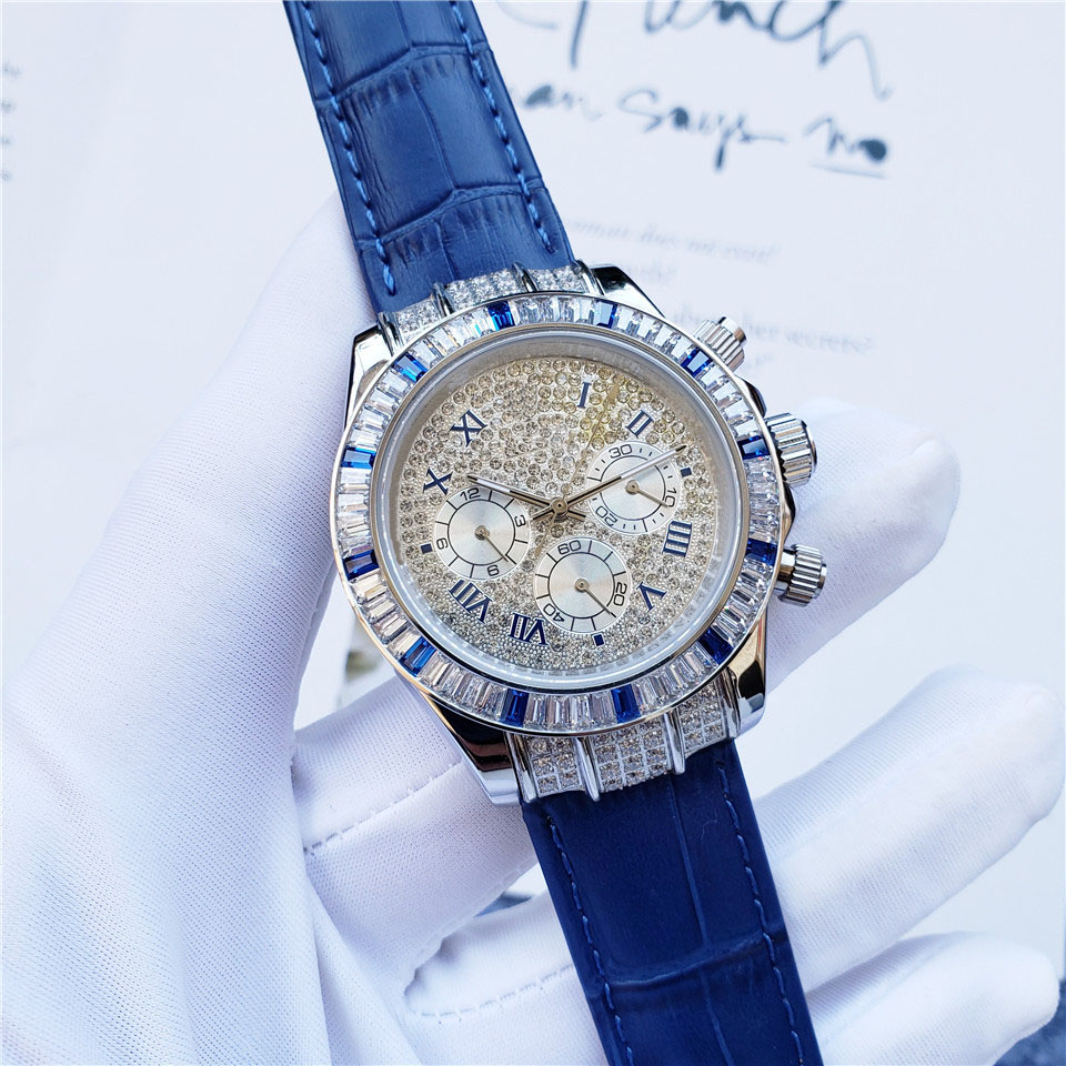 Brand Watch Men's Fashion Mechanical Watch Waterproof Leather Strap Large Dial Casual Watch Women