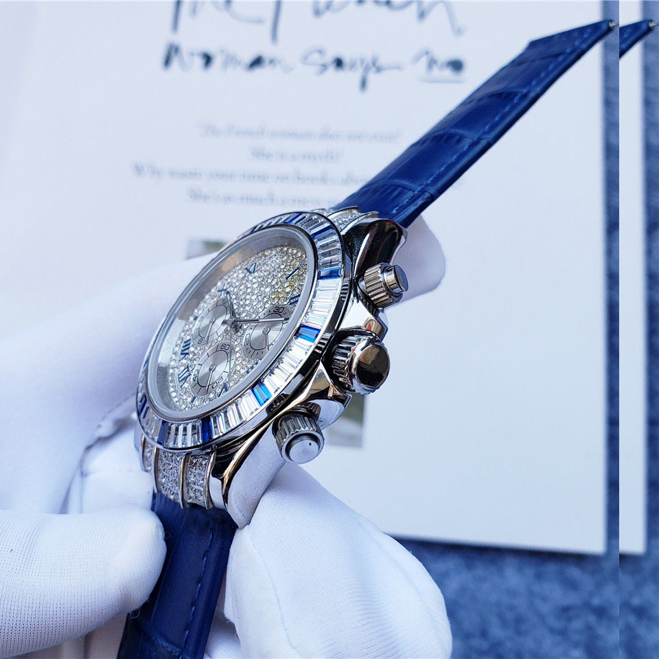 Brand Watch Men's Fashion Mechanical Watch Waterproof Leather Strap Large Dial Casual Watch Women