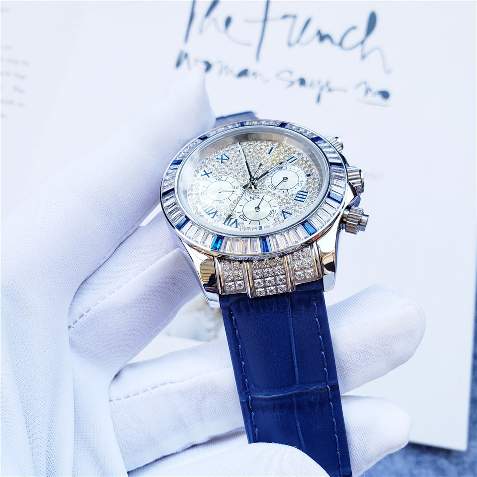 Brand Watch Men's Fashion Mechanical Watch Waterproof Leather Strap Large Dial Casual Watch Women