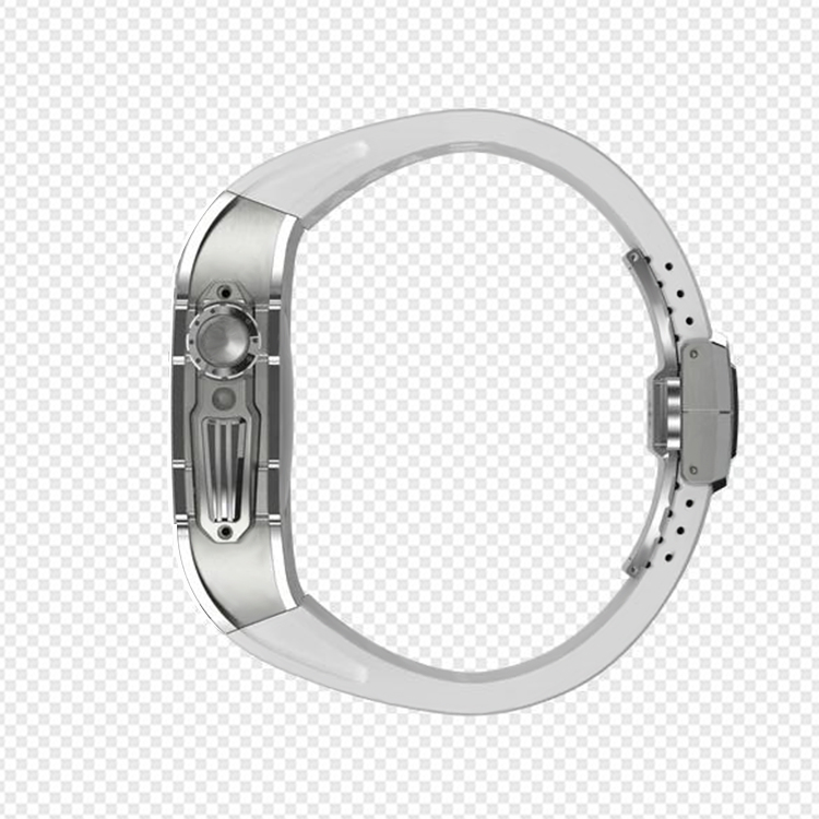 Custom logo protective watches cover high shiny stainless steel large waterproof watch case for appl