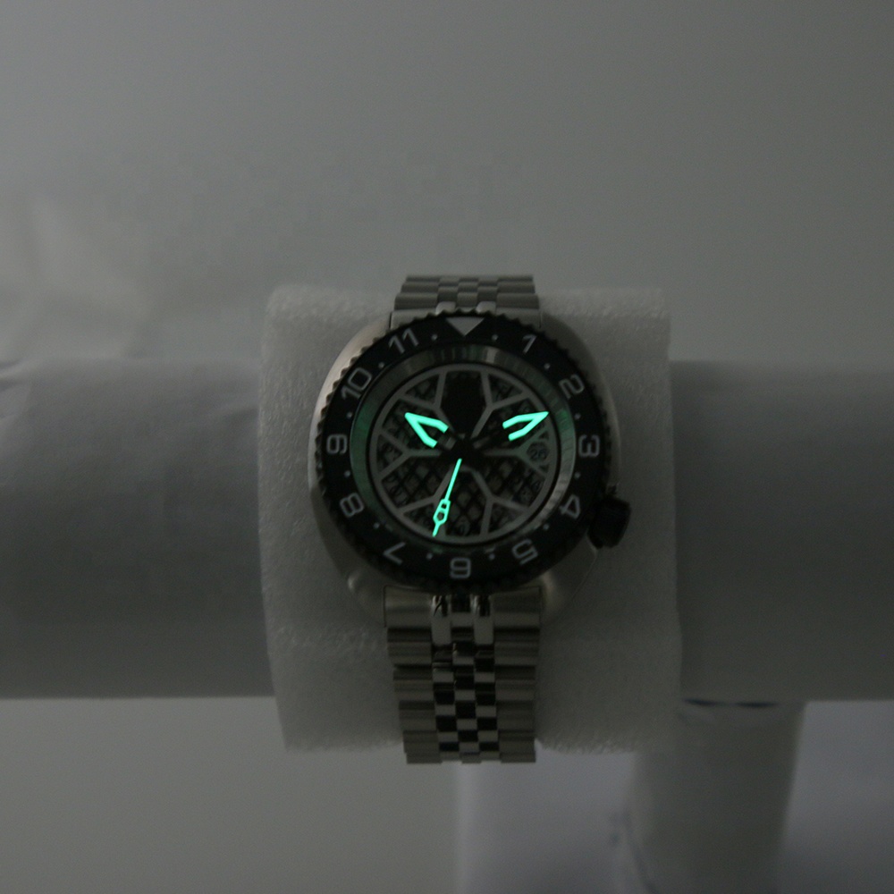 Top Quality 20ATM  NH35A  Automatic Movement  Skeleton Dial Sapphire Glass Turtle Men's Watch