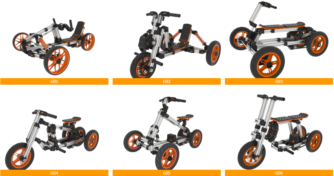 2021 New concept Docyke outdoor sport chrildren assemble creative walk scooter ride on car other tri