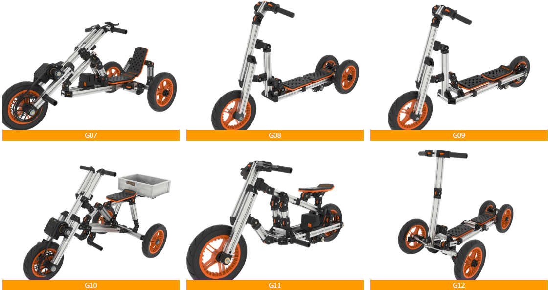2021 New concept Docyke outdoor sport chrildren assemble creative walk scooter ride on car other tri