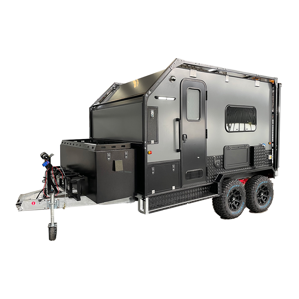 2022 Australian standard 13FT Hybrid Offroad Caravan 4x4 Travel Trailer Camping Trailer Hard Top Dua