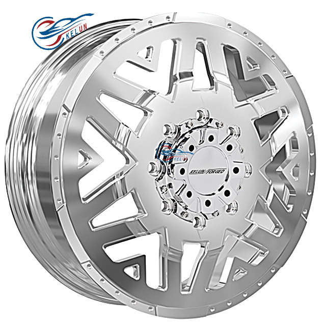 2022 new arrival  forged Dually wheel polished optional customization 22"24"26"28"30" for offroad an