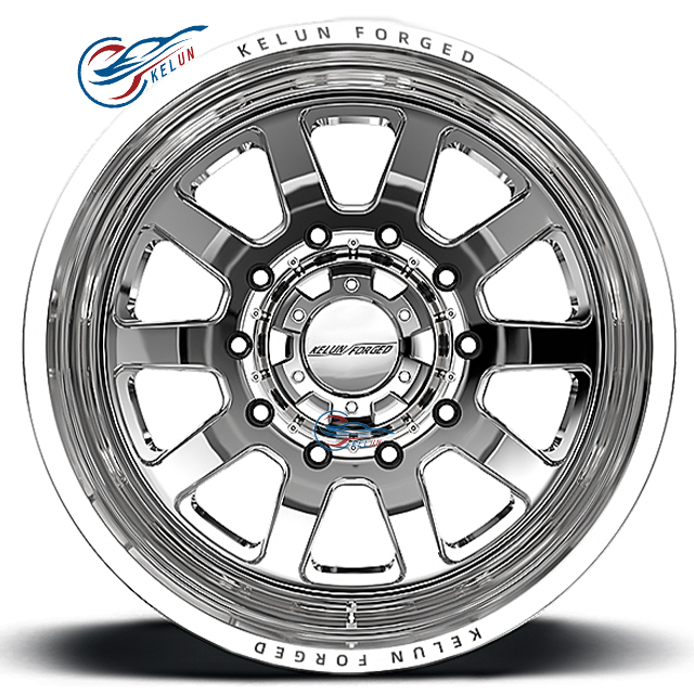 2022 new arrival  forged Dually wheel polished optional customization 22"24"26"28"30" for offroad an