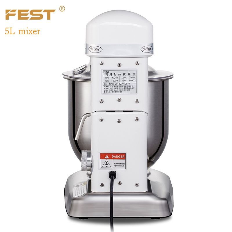 FEST Electric Beater for Cakes 5L home appliances kitchen Dough Mixer Machine Meat Grinder Spiral Mi