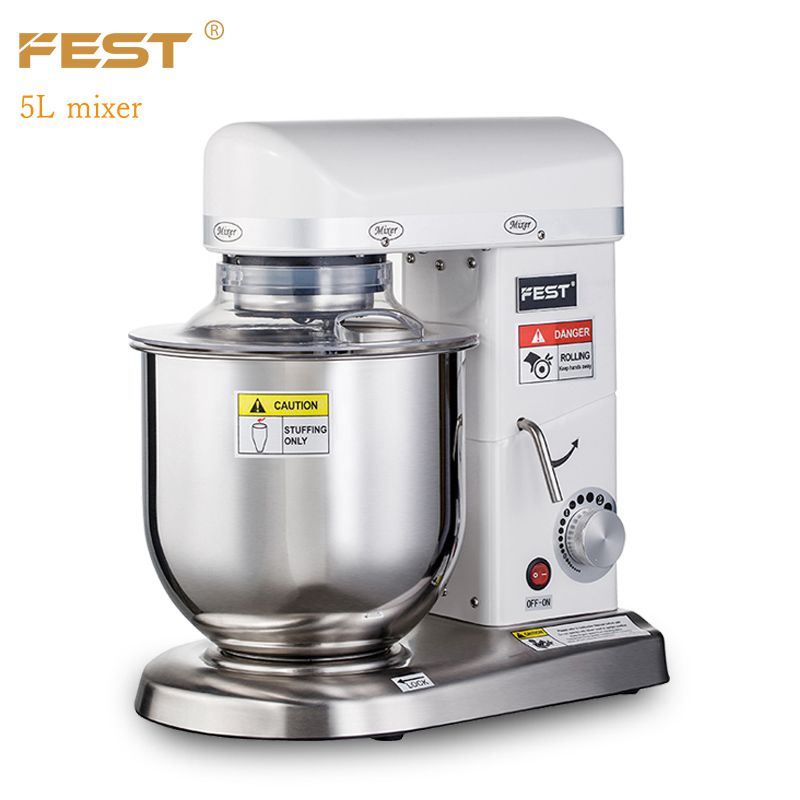 FEST Electric Beater for Cakes 5L home appliances kitchen Dough Mixer Machine Meat Grinder Spiral Mi