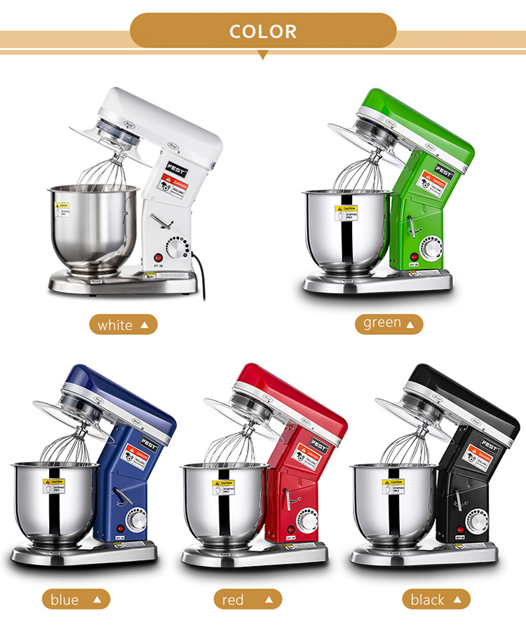FEST Electric Beater for Cakes 5L home appliances kitchen Dough Mixer Machine Meat Grinder Spiral Mi