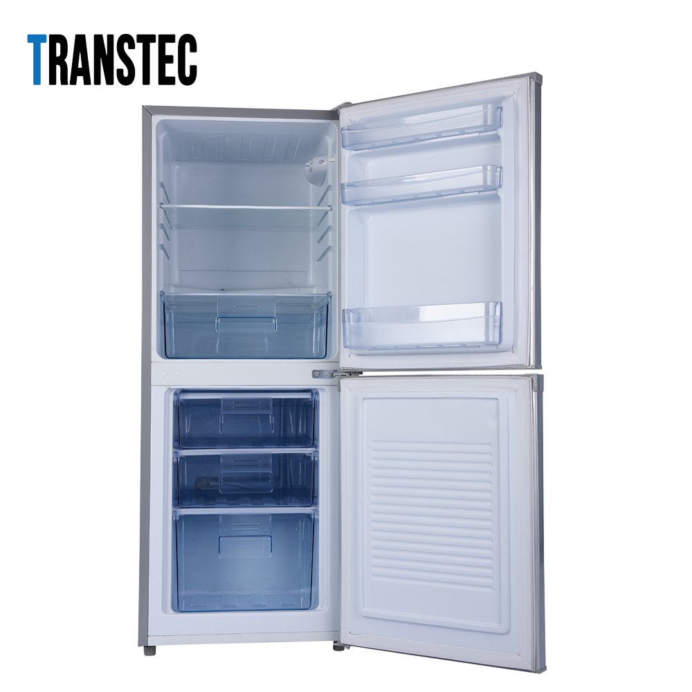 Low Energy DC Compressor Home Appliance 168 Liter Bottom Freezer Refrigerator