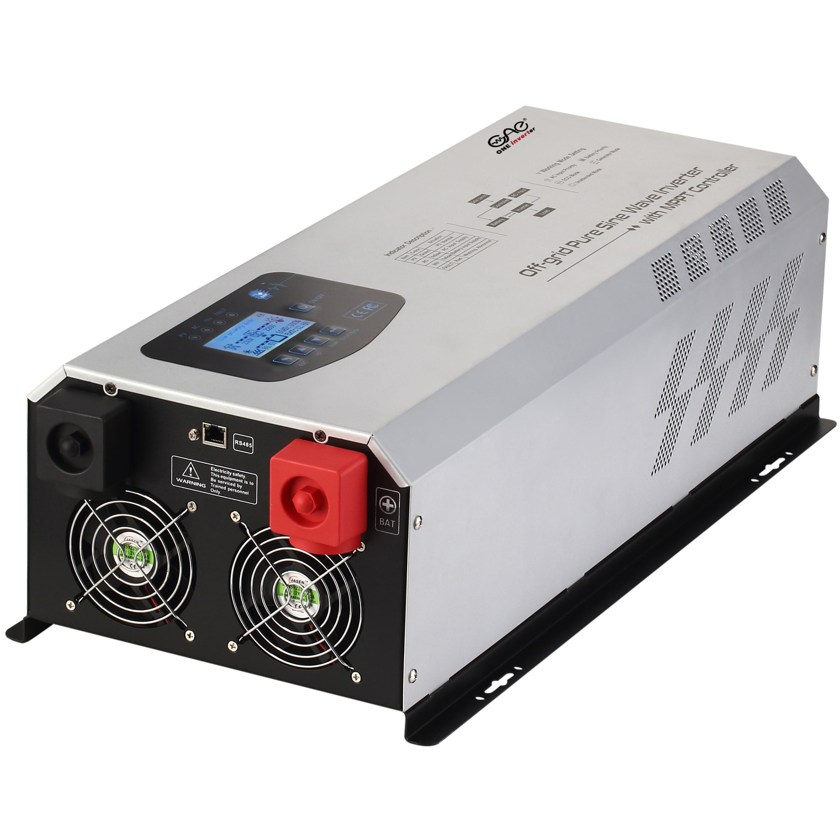 12/24/48v output 120vac 220vac off grid hybrid inverter 1kw 2kw 3kw 5kw 6kw mppt sine wave solar inv