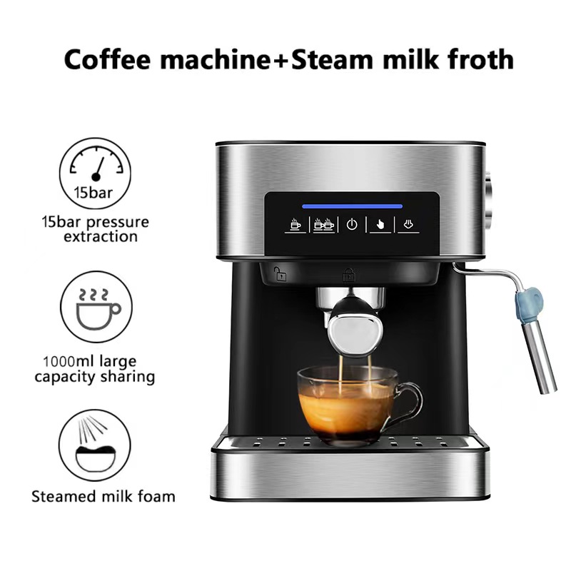 Home Italian coffee machine intelligent multifunctional small household appliances steam milk bubble
